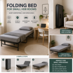 Folding Bed for a Small HDB Room