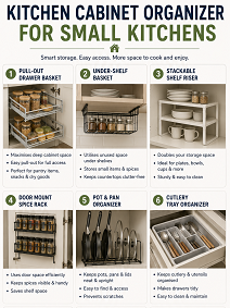 Kitchen Cabinet Organizer for Small Kitchens