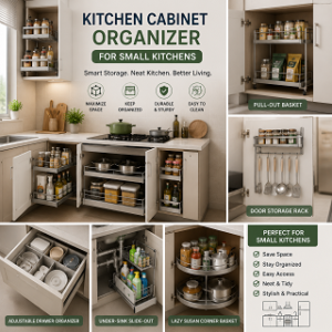 Kitchen Cabinet Organizer for Small Kitchens