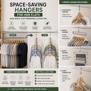 Space-Saving Hangers for HDB Flats
