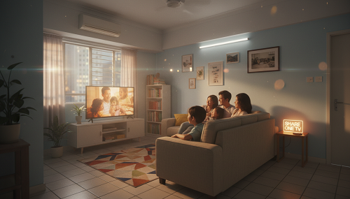 Share One TV in a Small HDB